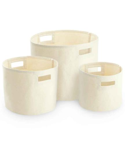 Westford Mill Canvas Storage Tubs - NAT - S